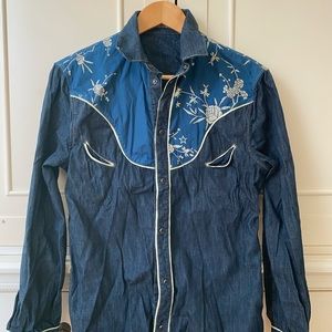Roberto Cavalli Cowboy-style denim shirt